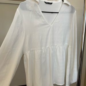 SHEIN White Maternity Blouse.